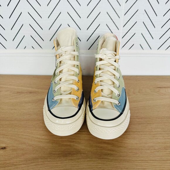⭐Converse Chuck 70 HI Crafted Patchwork Sz 10.5 Men Shoes Sneakers Green A03292C - Picture 5 of 9